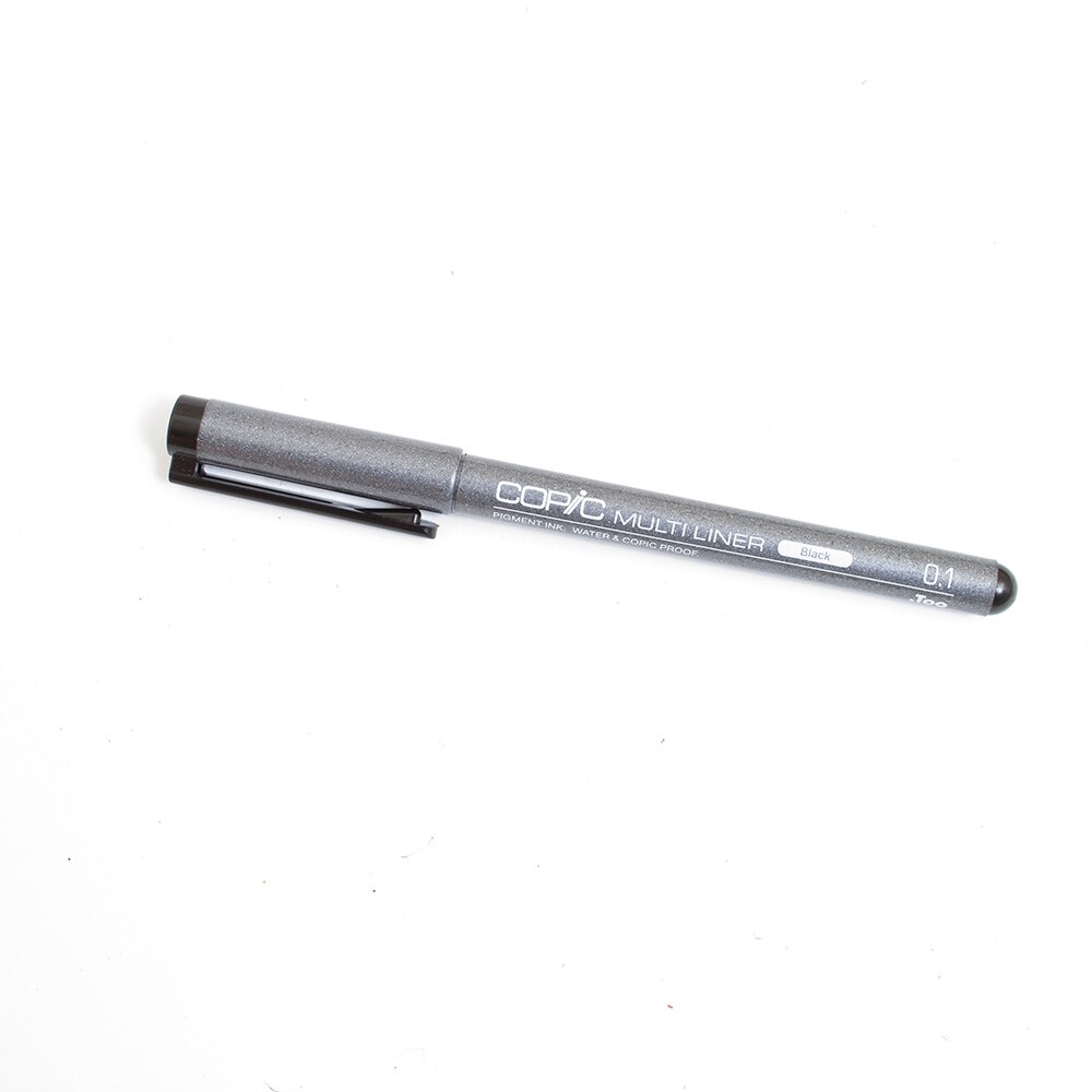 Copic, Fine Pen, Multiliner, Art & School, 55195, Black, 0.1-02